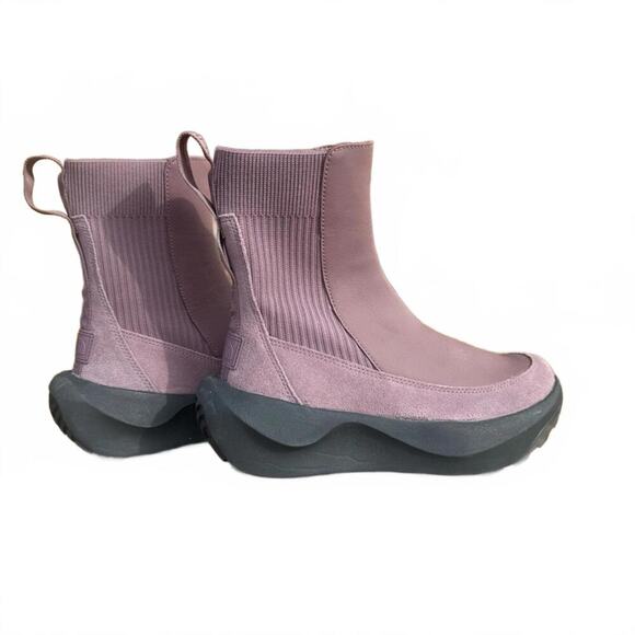 The North Face Halseigh Knit Waterproof Snow Boots – Women’s 7.5 Mauve NEW - Picture 4 of 5